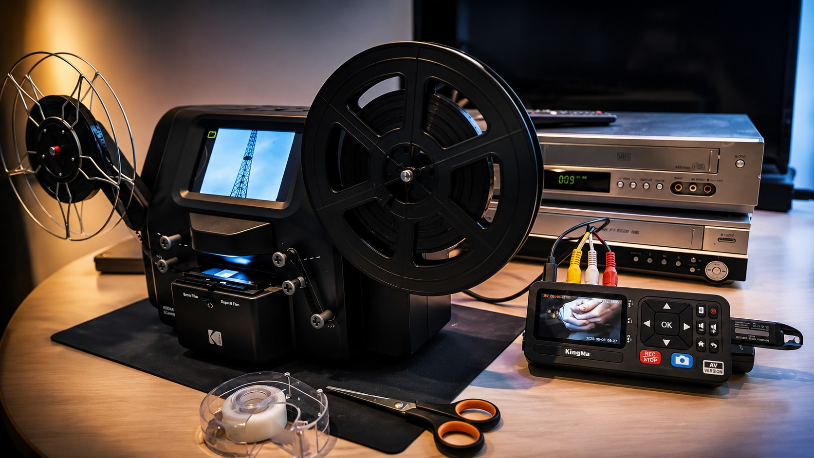 Numérisation de cassettes vidéo dans l'atelier